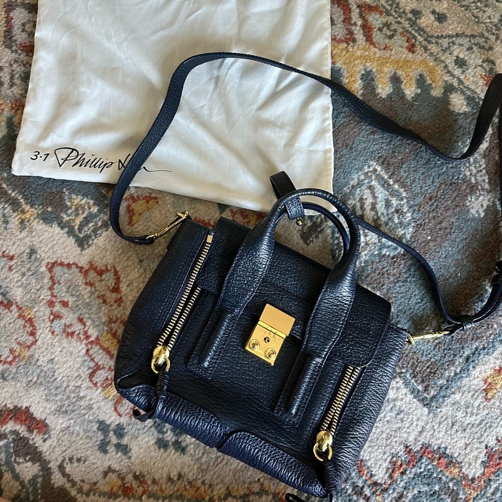 3.1 Phillip Lim Pashli Mini Satchel - Navy
